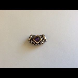 John Hardy slide pendant with amethyst